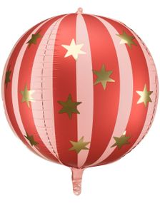Rød Stjerneball Folieballong 75 cm
