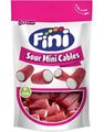 Fini Sour Mini Cables - Korte Sure Lakridsstænger med Fyld 165 gram