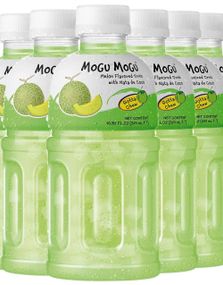 6 stk. Mogu Mogu Nata De Coco - Melonjuice med Kokosgelebider 320 ml - Hel Pakke (Thailand)